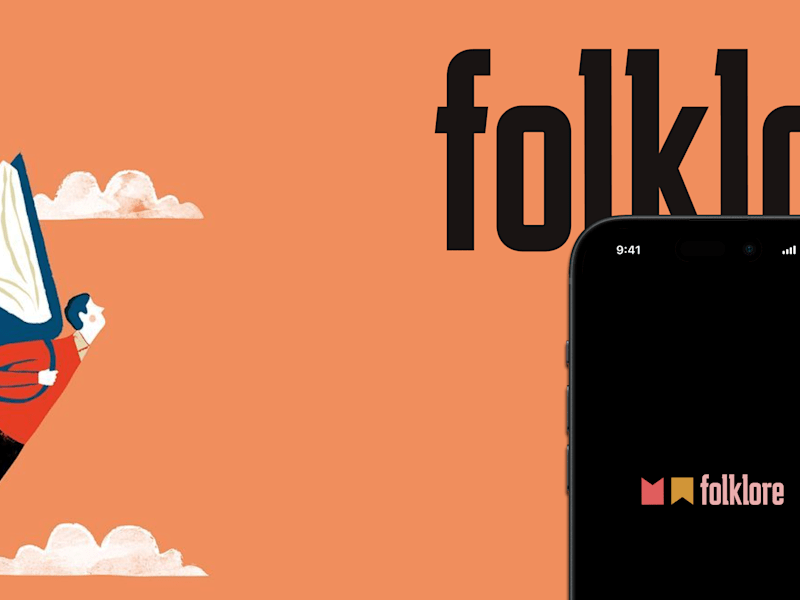 Cover image for Folklore Book Journaling App Design