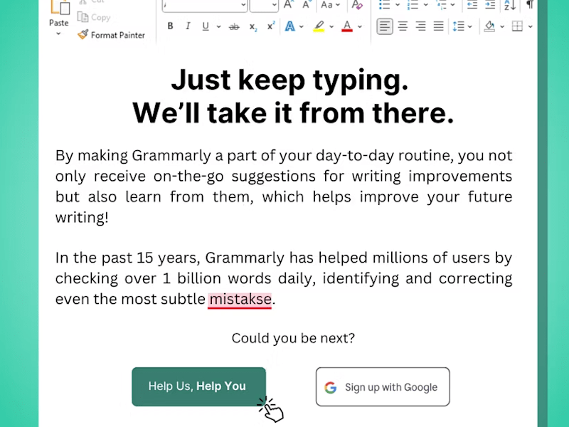 Cover image for Grammarly Landing Page (Spec Work)