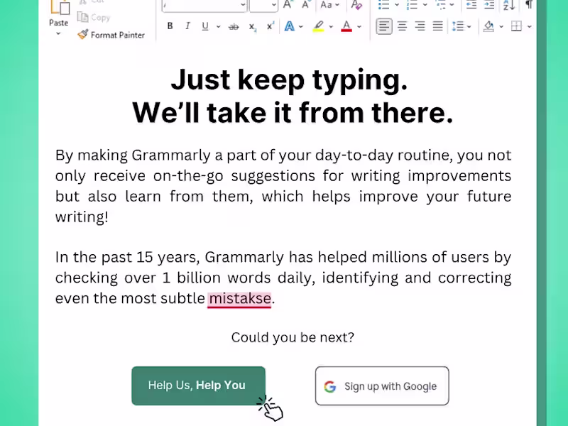 Cover image for Grammarly Landing Page (Spec Work)