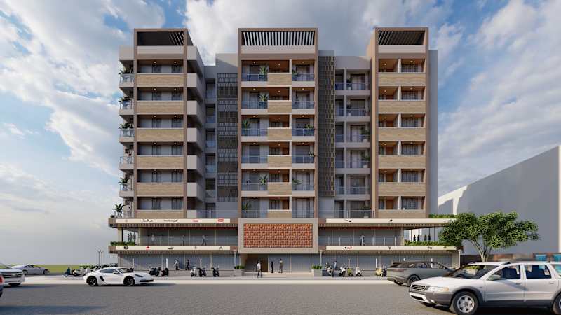 Cover image for The Urban Facade: A Modern Mixed-Use Building