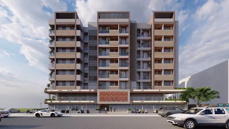 Cover image for The Urban Facade: A Modern Mixed-Use Building