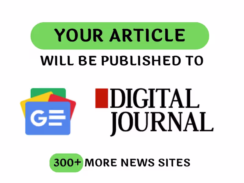 Cover image for You will get Your Article Published To 300+ News Sites