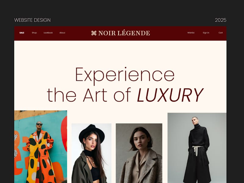 Cover image for Noir Legende - Website Design