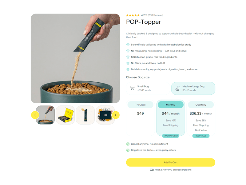 Cover image for POP Labs – POP Topper Landing Page | Figma to Replo Build