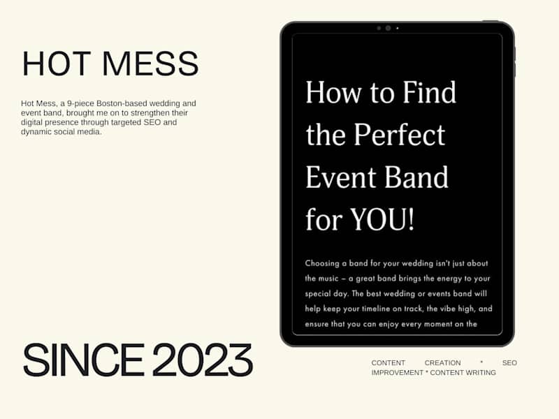 Cover image for SEO Help & TikTok Management Hot Mess 