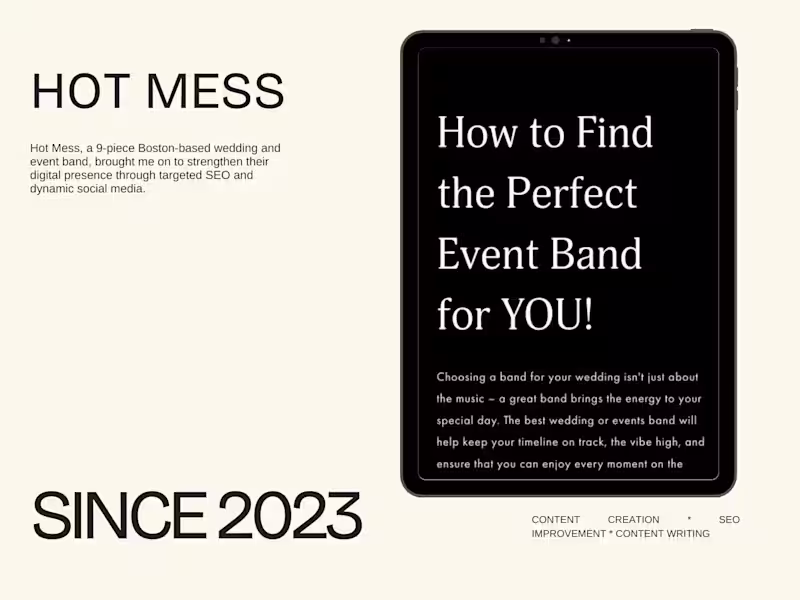 Cover image for SEO Help & TikTok Management Hot Mess 