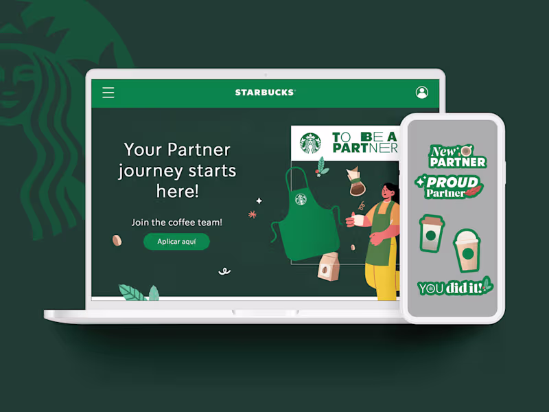 Cover image for Starbucks Partners 💻 Landing Page