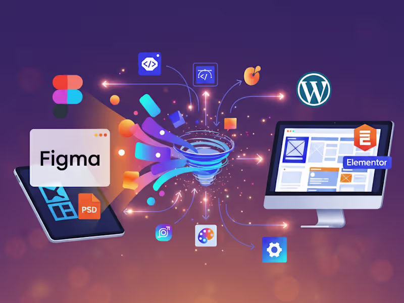 Cover image for Convert Figma or PSD to WordPress using Elementor Pro