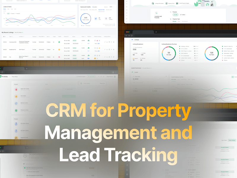 Cover image for Profolio - Robust CRM for Property Management and Lead Tracking