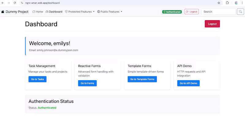 Cover image for Angular + NgRx Admin Dashboard