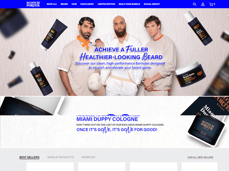 Cover image for Elevating Men’s Grooming with a Premium Digital Experience