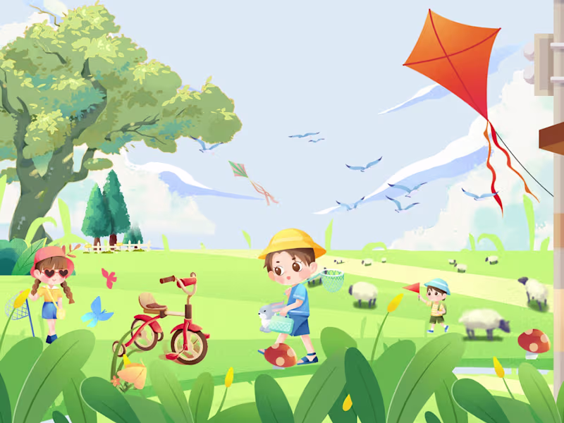 Cover image for Children's Book Illustrations in Whimsical Style