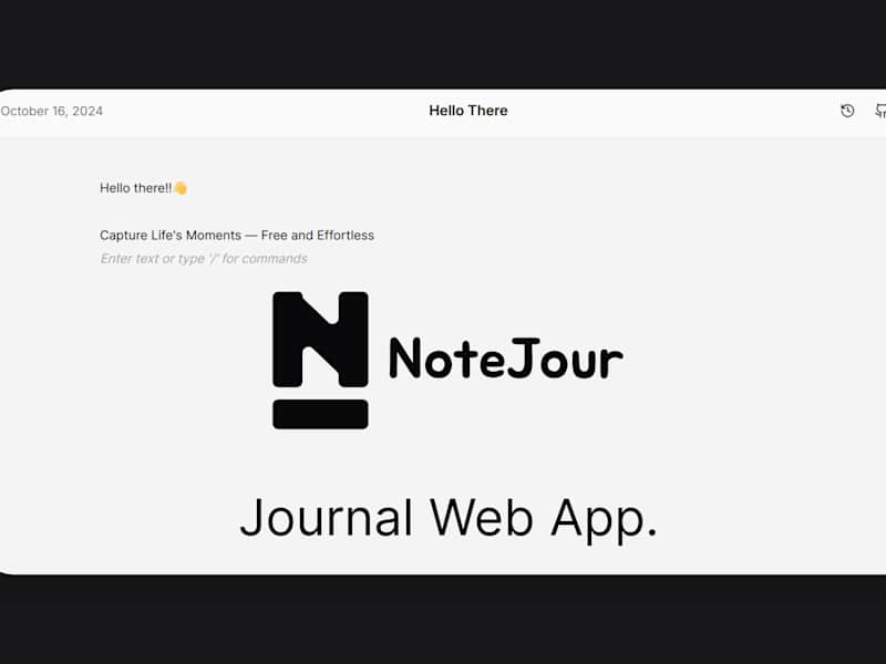 Cover image for NoteJour - Open Source Free Journal App
