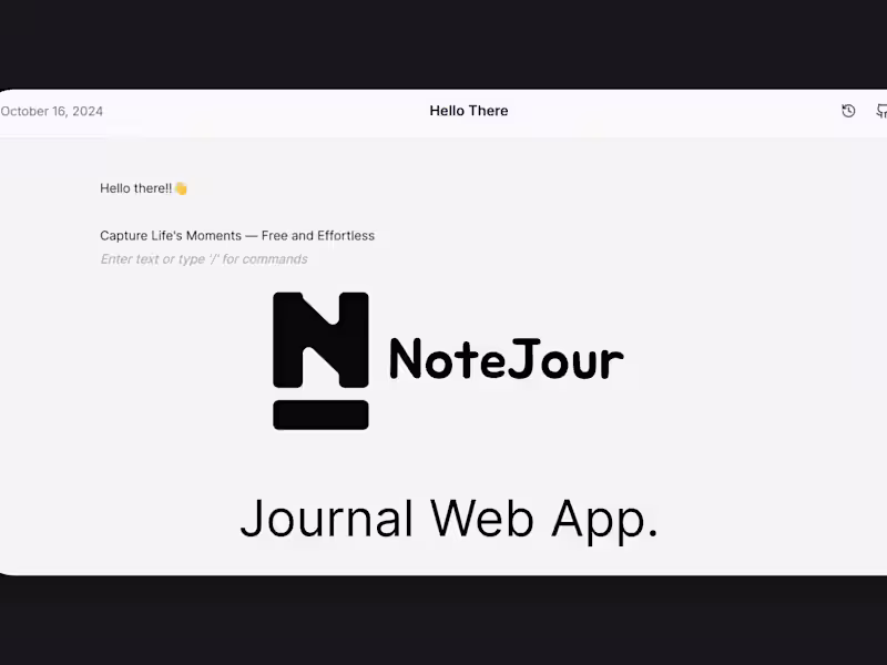 Cover image for NoteJour - Open Source Free Journal App