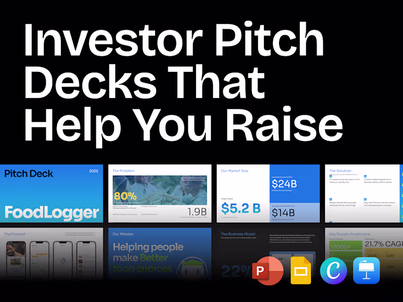 Cover image for Investor-Ready Pitch Decks for Fundraising Rounds