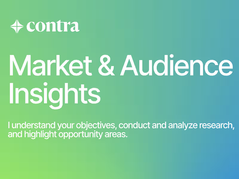 Cover image for Market & Audience Insights