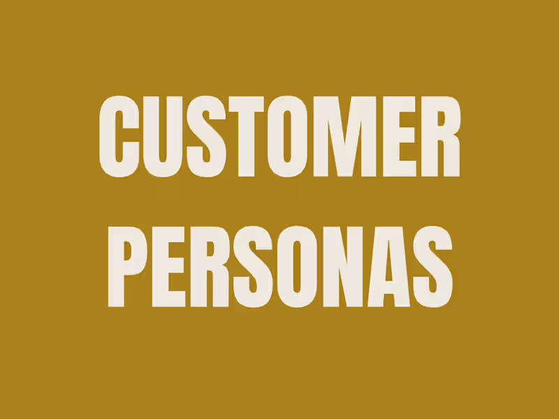 Cover image for Customer Persona Development