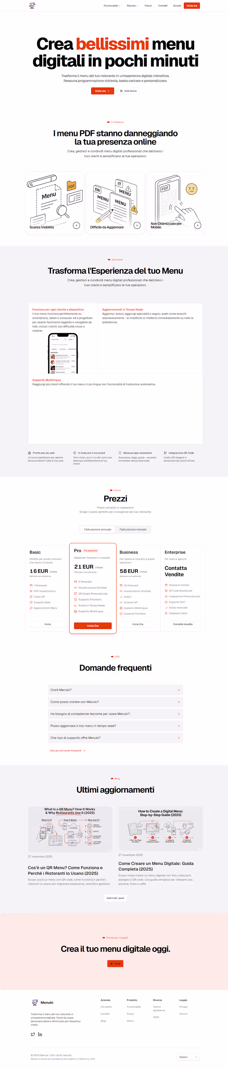 Cover image for Menuki – Digital Menu SaaS for Restaurants About the project...