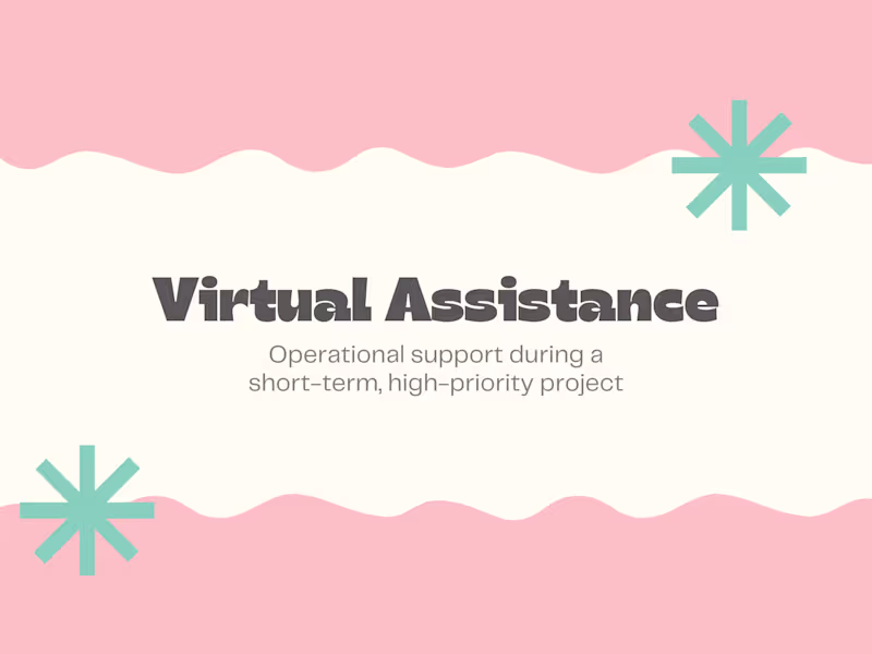 Cover image for Virtual Assistance Services