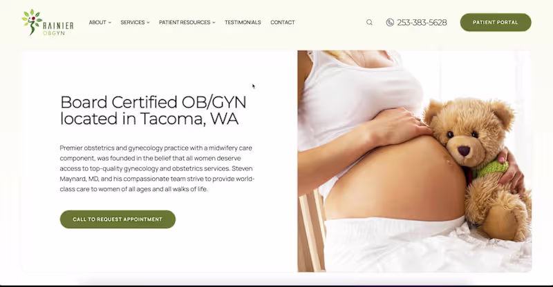 Cover image for Rainier OBGYN | WordPress Redesign
Premier