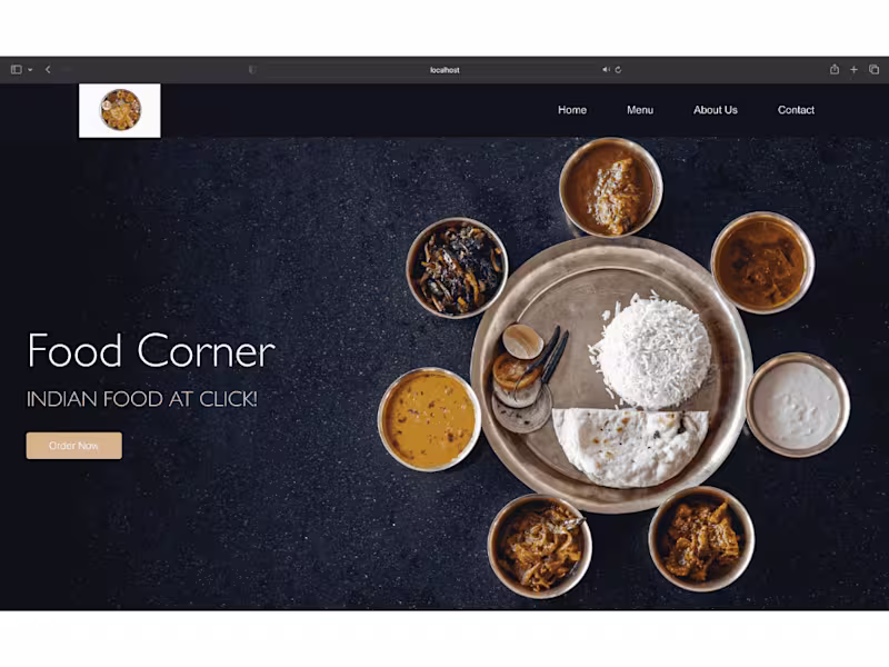 Cover image for  A responsive food-order web page 