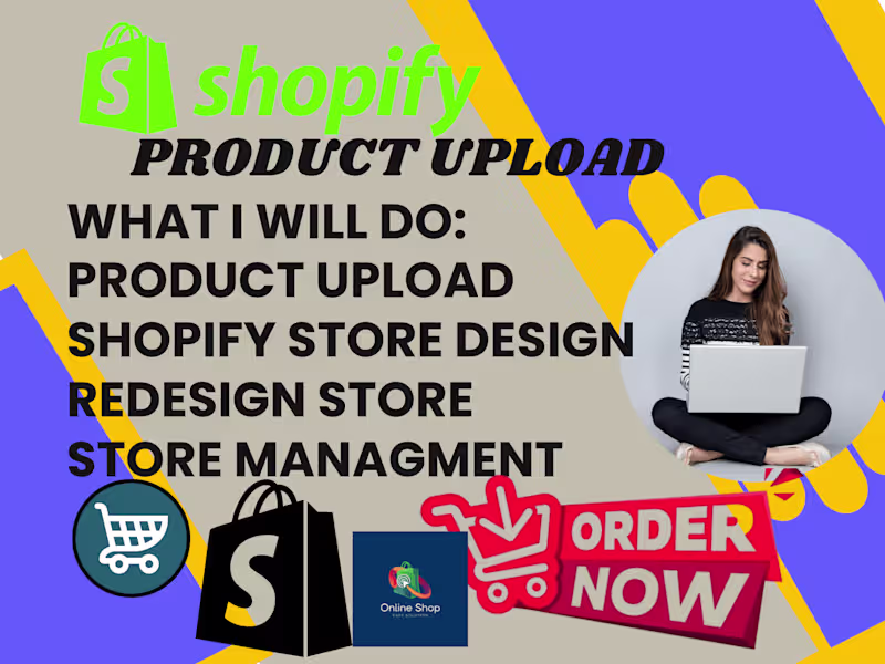 Cover image for i will upload products and add products to your shopify store