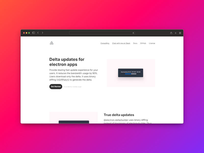 Cover image for Electrondelta.com - Delta Updates for Electronjs