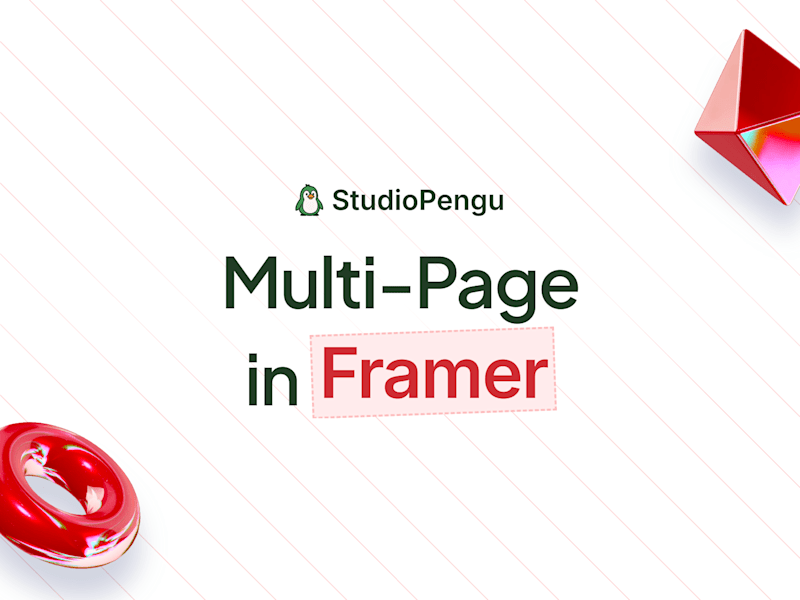 Cover image for Multi-Page Website in Framer (Incl. UX)