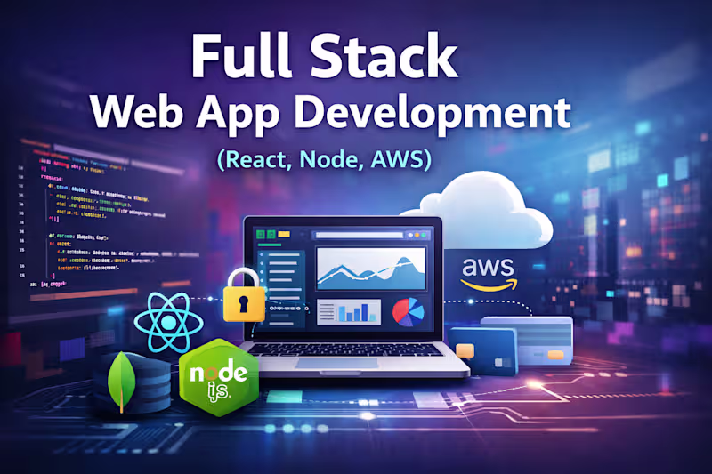 Cover image for Full Stack Web App Development (React, Node, AWS)