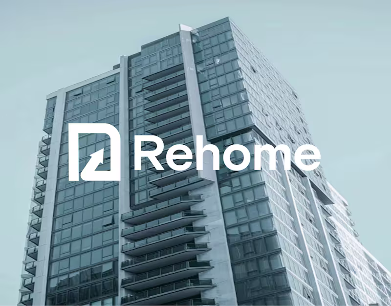 Cover image for Rehome real estate brand identity