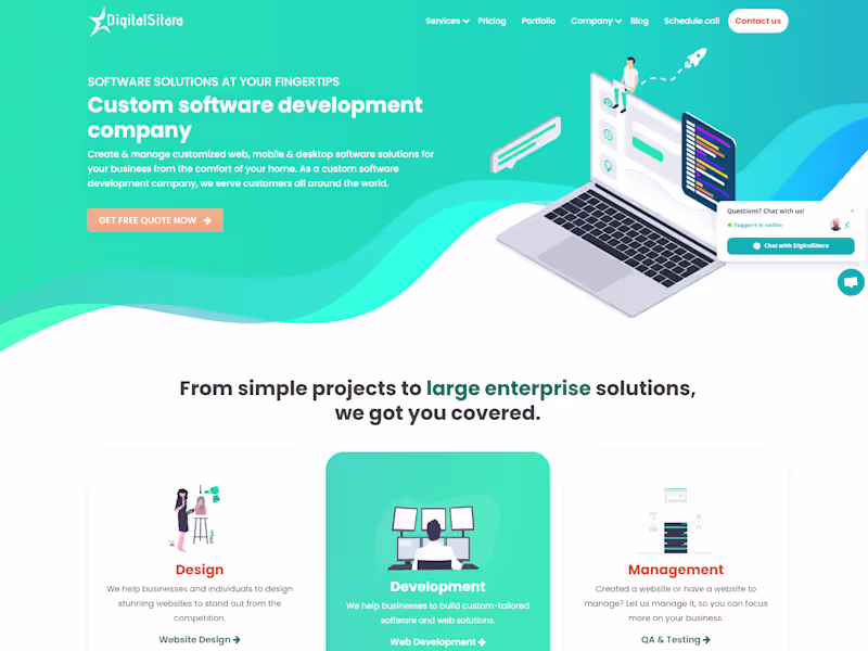Cover image for DigitalSitara website