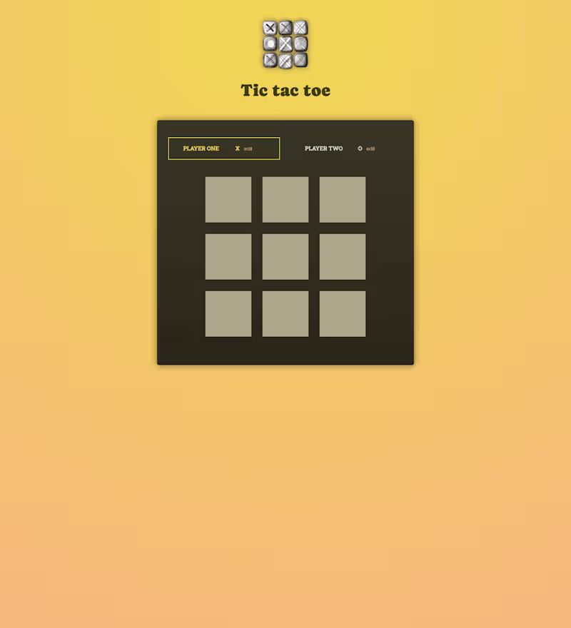 Cover image for Tic tac toe game