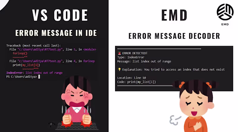 Cover image for TEMD: Transformative Error Message Decoder Launch