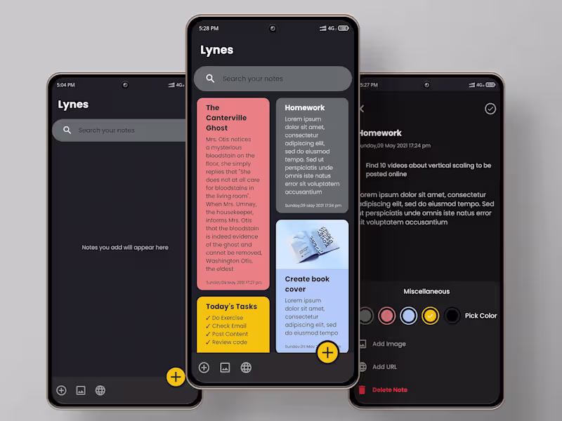 Cover image for Lynes - Android notes app