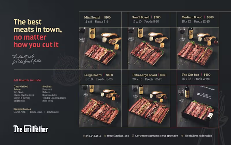 Cover image for The GrillFather | Brochure + Ads