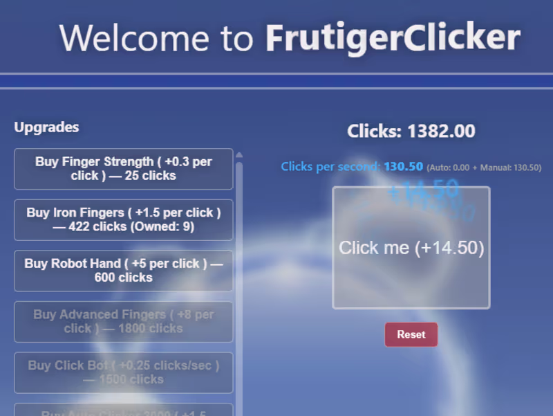 Cover image for Frutiger Aero Clicker Game