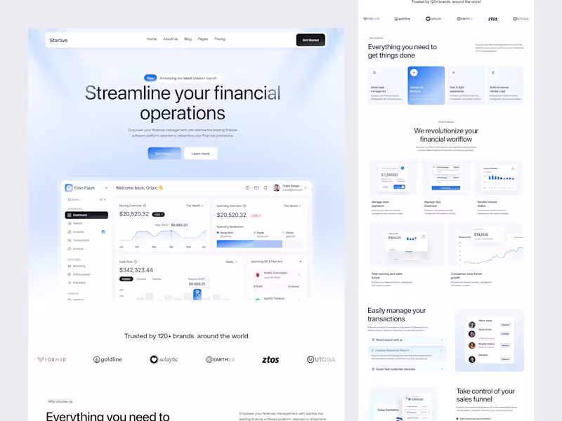 Cover image for SaaS Landing Page Design