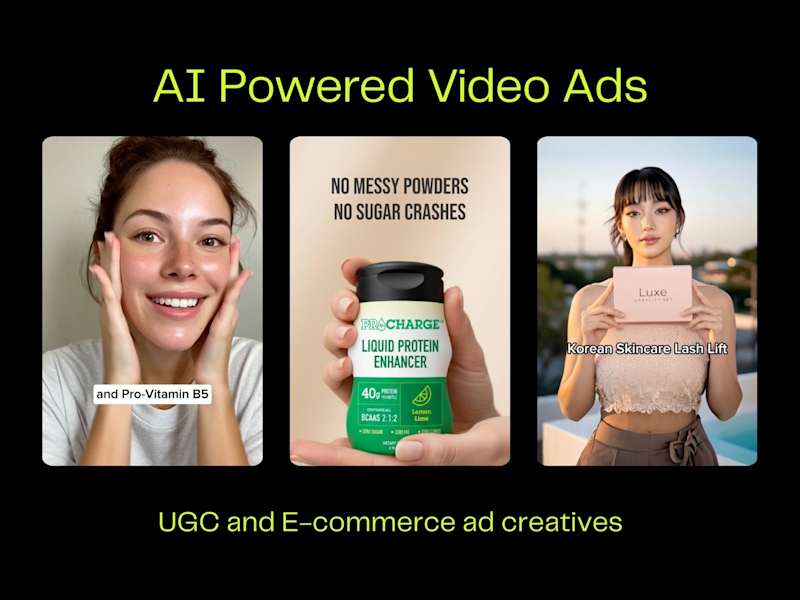 Cover image for AI powered UGC and e-commerce ad creatives