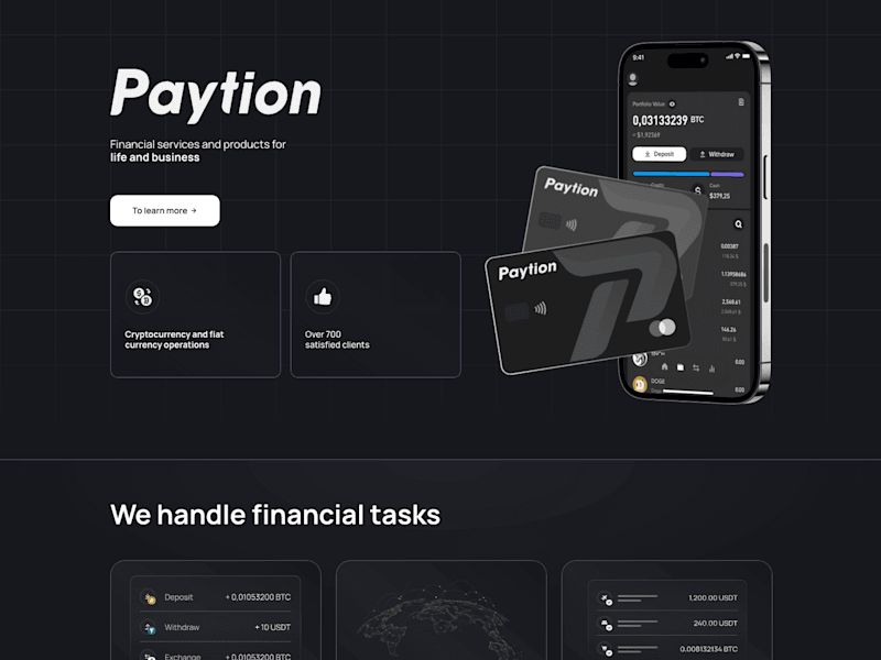 Cover image for Paytion.app — Landing Page on Framer