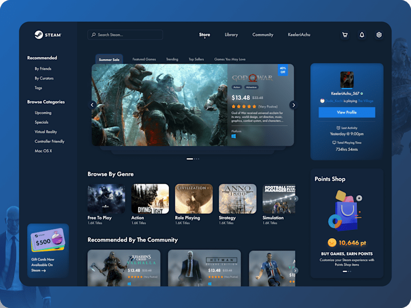 Cover image for Steam Redesign