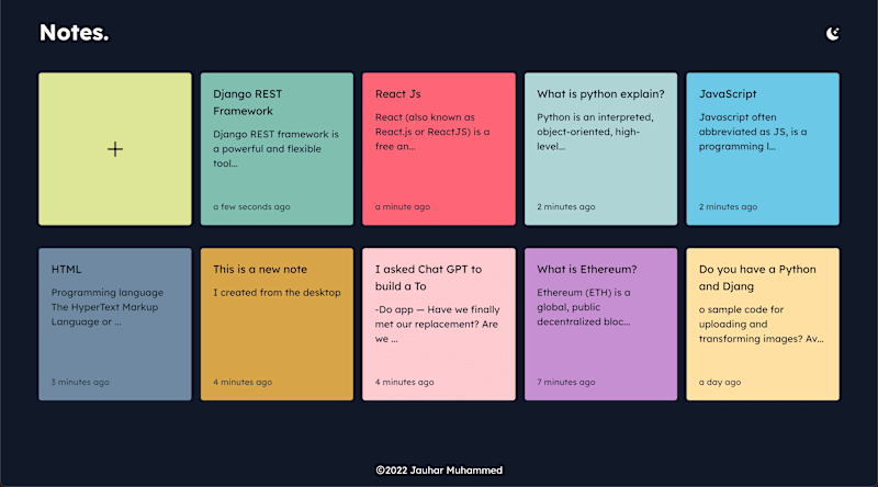 Cover image for Notes App