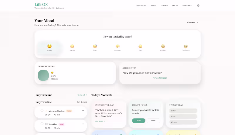 Cover image for I built a beautifully visual Life OS with Fusion A full-scre...