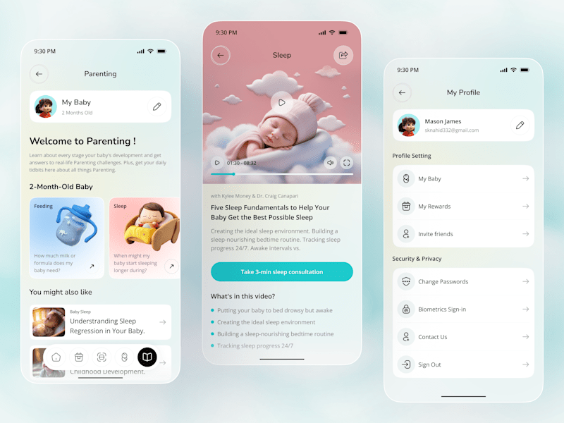 Cover image for Baby Rewards App UI