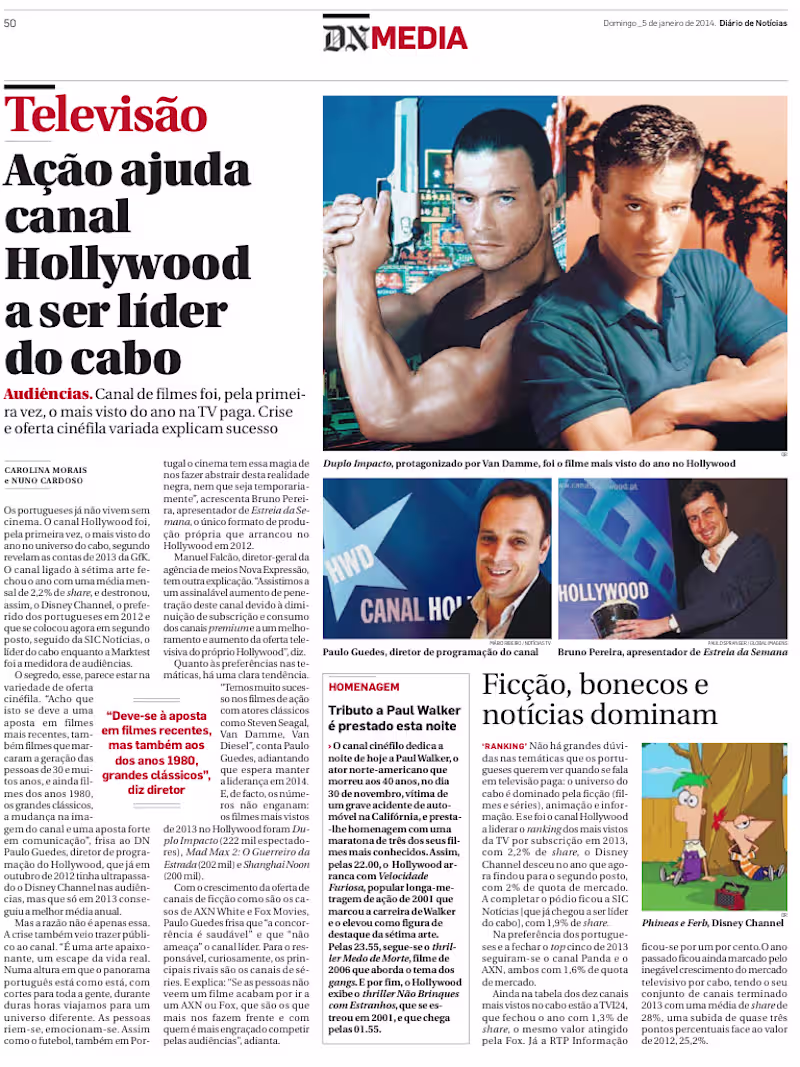 Cover image for At Hollywood Channel — the leading movie and entertainment T...