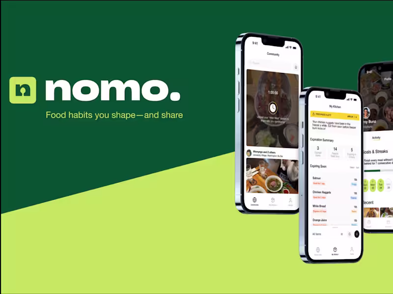 Cover image for Nomo. Sustainable Food Waste Project