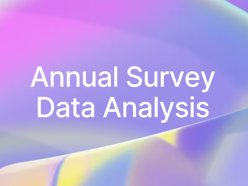 Cover image for One-off Data Project (e.g. Survey analysis)