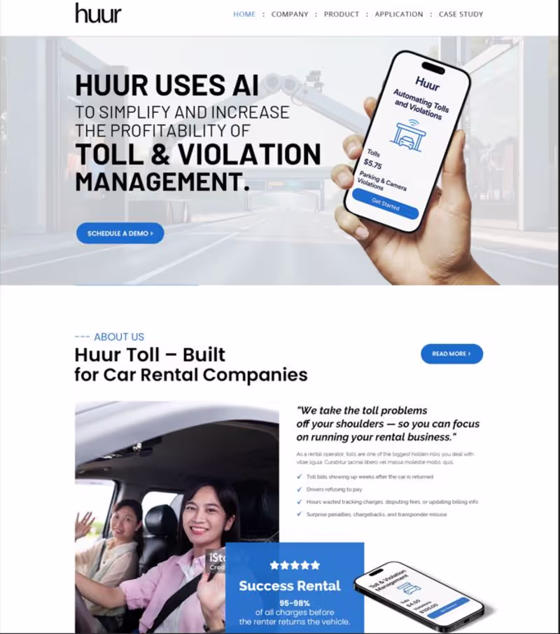 Cover image for Huur's Enterprise Website Design and Development