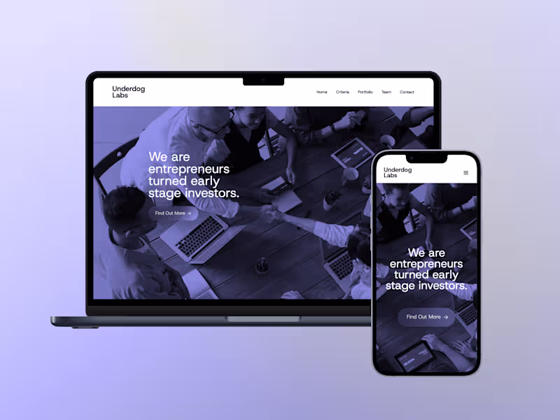 Cover image for Underdog Labs | Website Design & Development