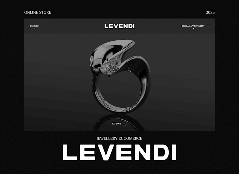 Cover image for Levendi - E-shop designed for Jewelry founded in 1967