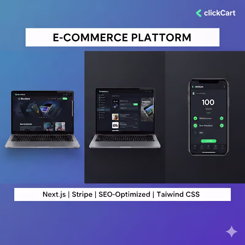 Cover image for ClickCart is a full-stack e-commerce